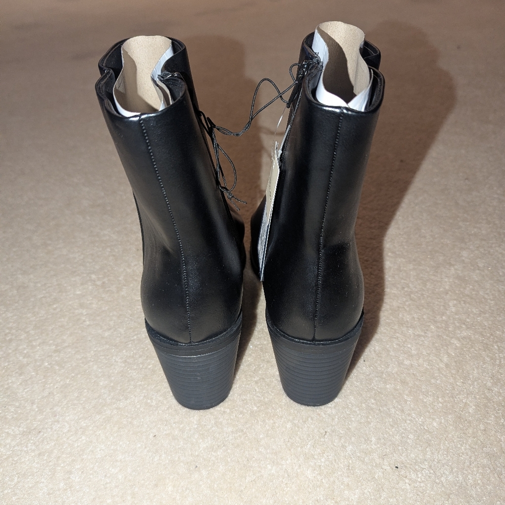 Nwt Universal Thread Women's Black Gayle Western Ankle Boots 9 1/2 - Picture 7 of 8